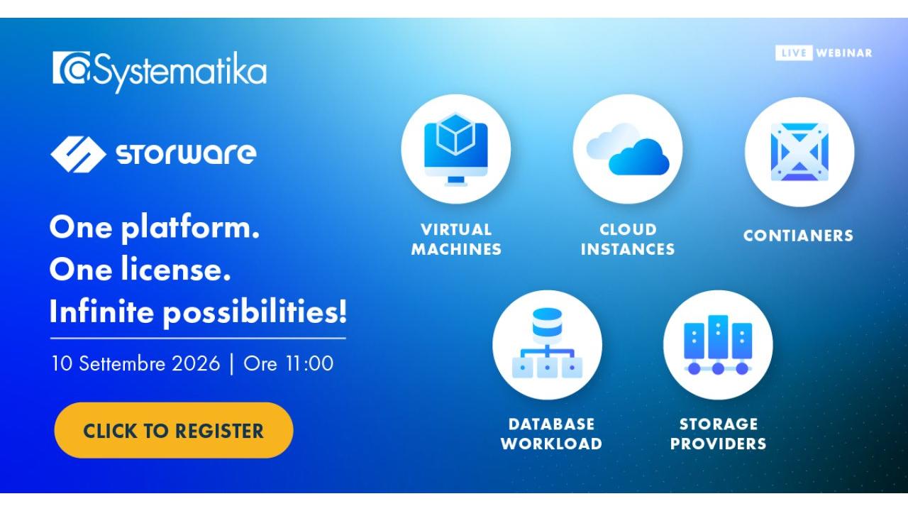 Webinar di presentazione Storware: funzionalità, scenari e vantaggi